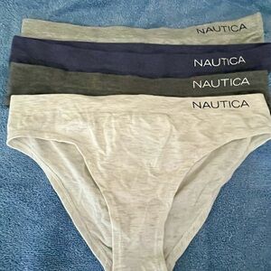 Lot of 4 nautica cheeky hipsters med euc